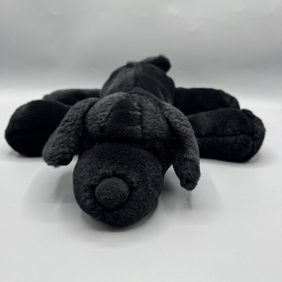 Vintage Black Labrador Puppy Dog Plush 12" Stuffed Animal NO TAGS - Picture 9 of 10